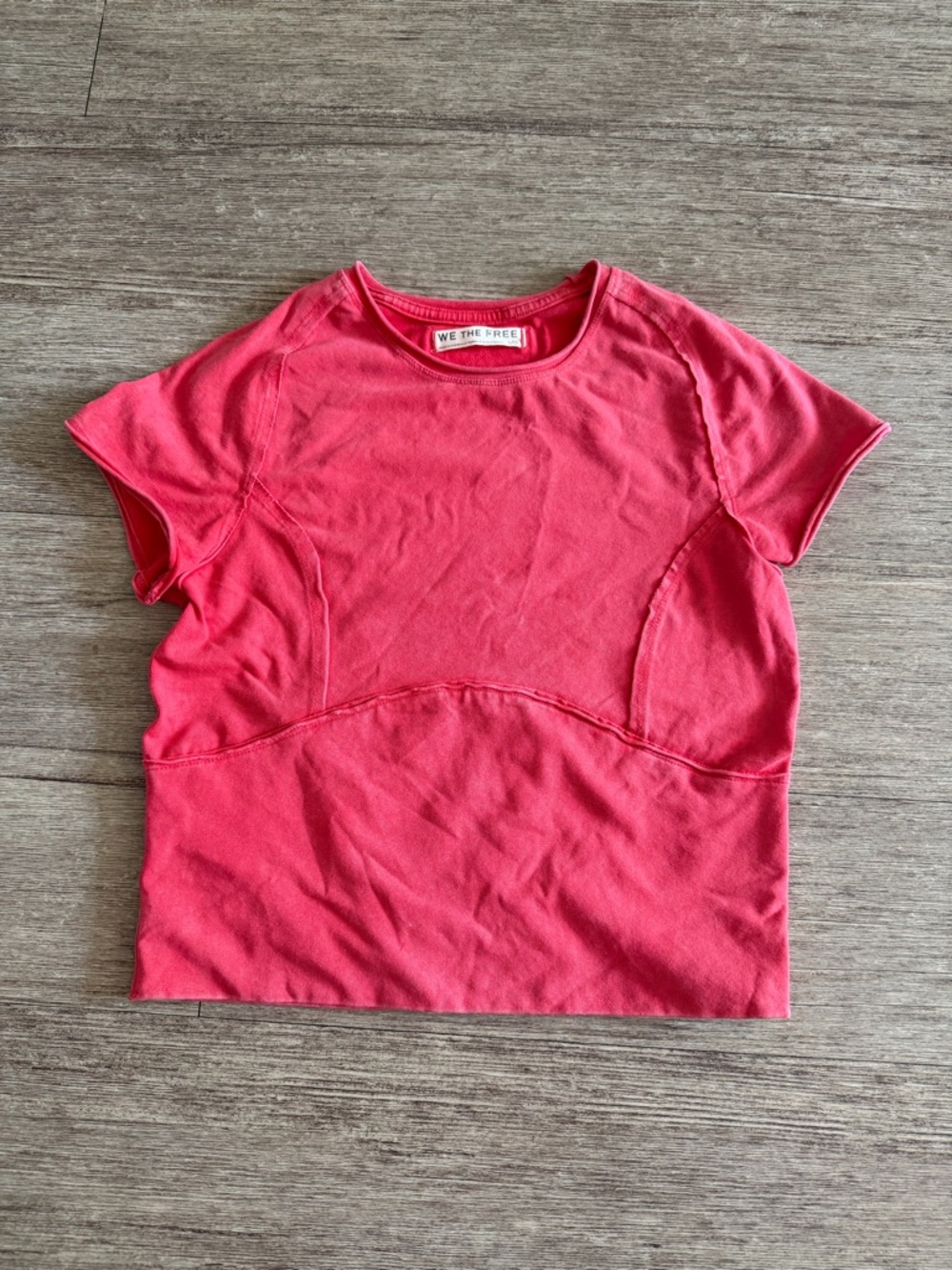 Free People Protagonist Cropped Cap Sleeve Tee